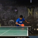 Mason Recreation April Newsletter Image of a person playing ping pong