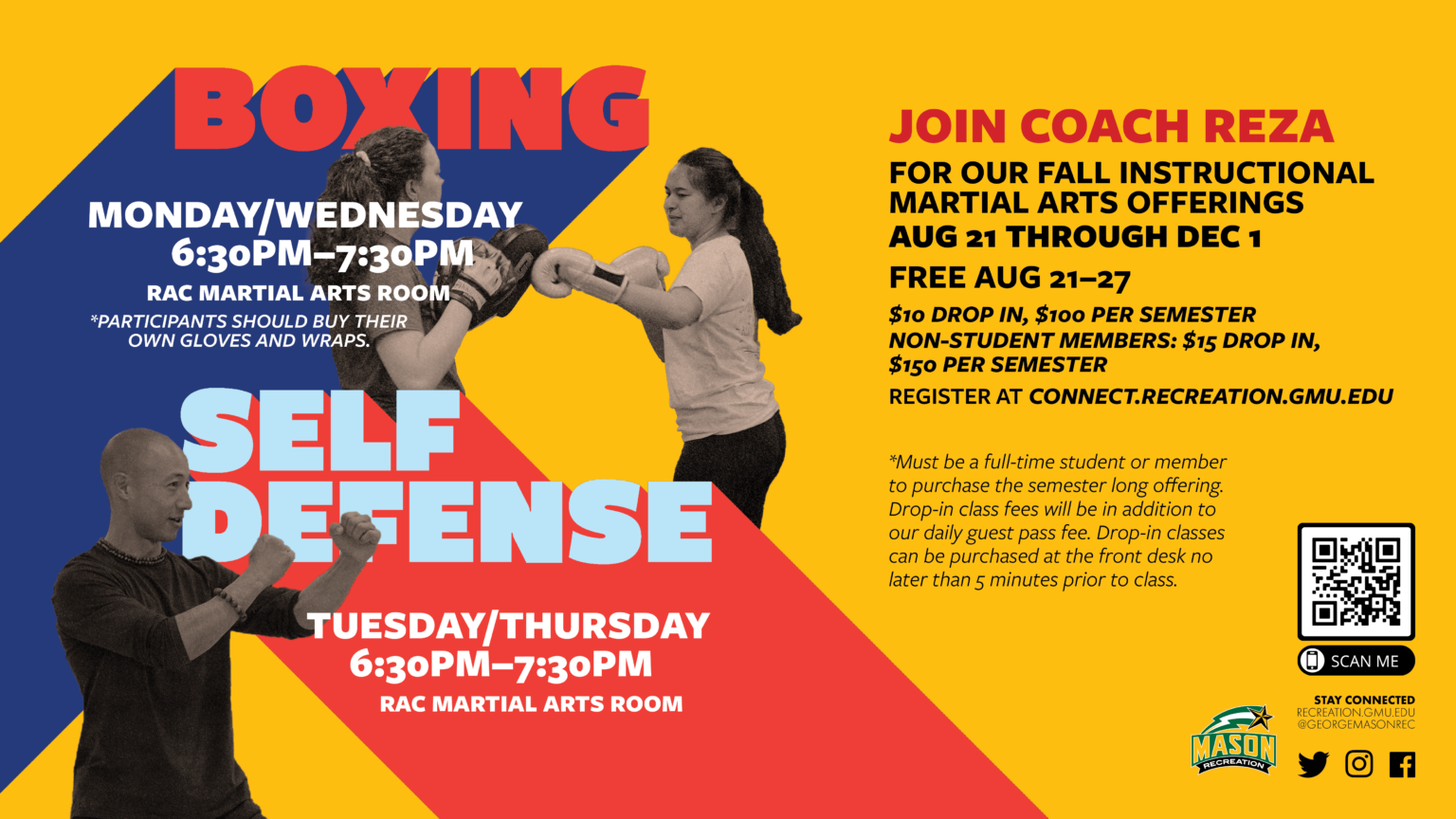 Empower yourself with Boxing & Self Defense! - Mason Recreation