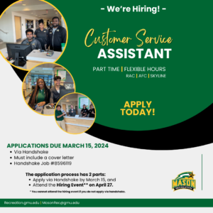 Customer Service Assistant Hiring Event Details