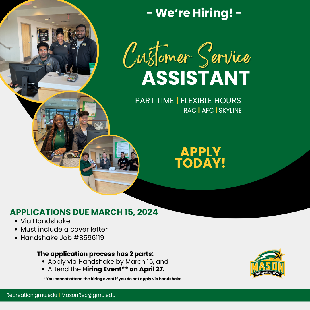 Customer Service Assistant Hiring Event Details